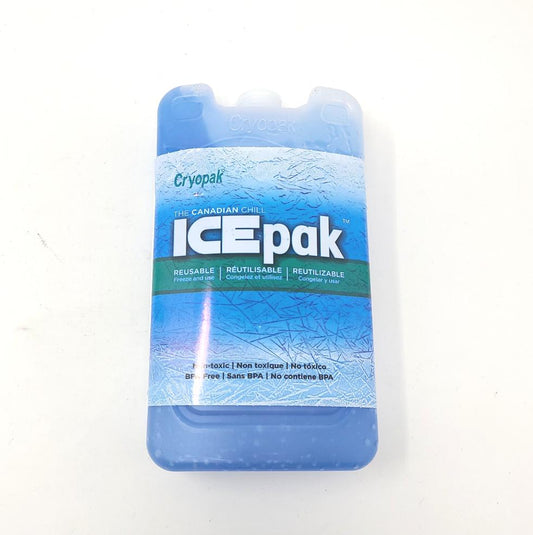Ice Pack, Cryopak (Small,  3.8" x 6.9" x 1.5")