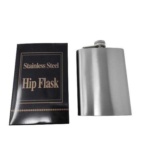 Hip Liquor Flask, Stainless Steel (8oz)