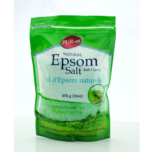 Epsom Salt, Matcha Green Tea (454g)