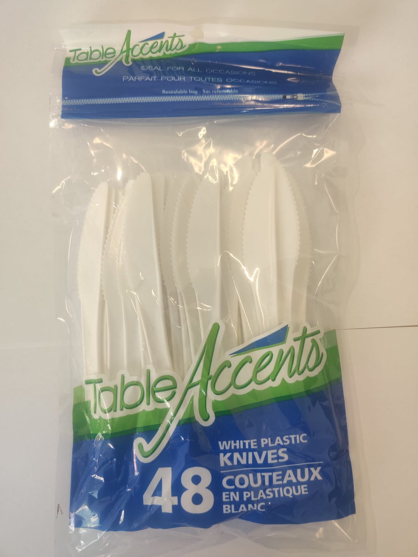 Plastic Knives, plastic, Disposable, Cutlery (48 units/pack)