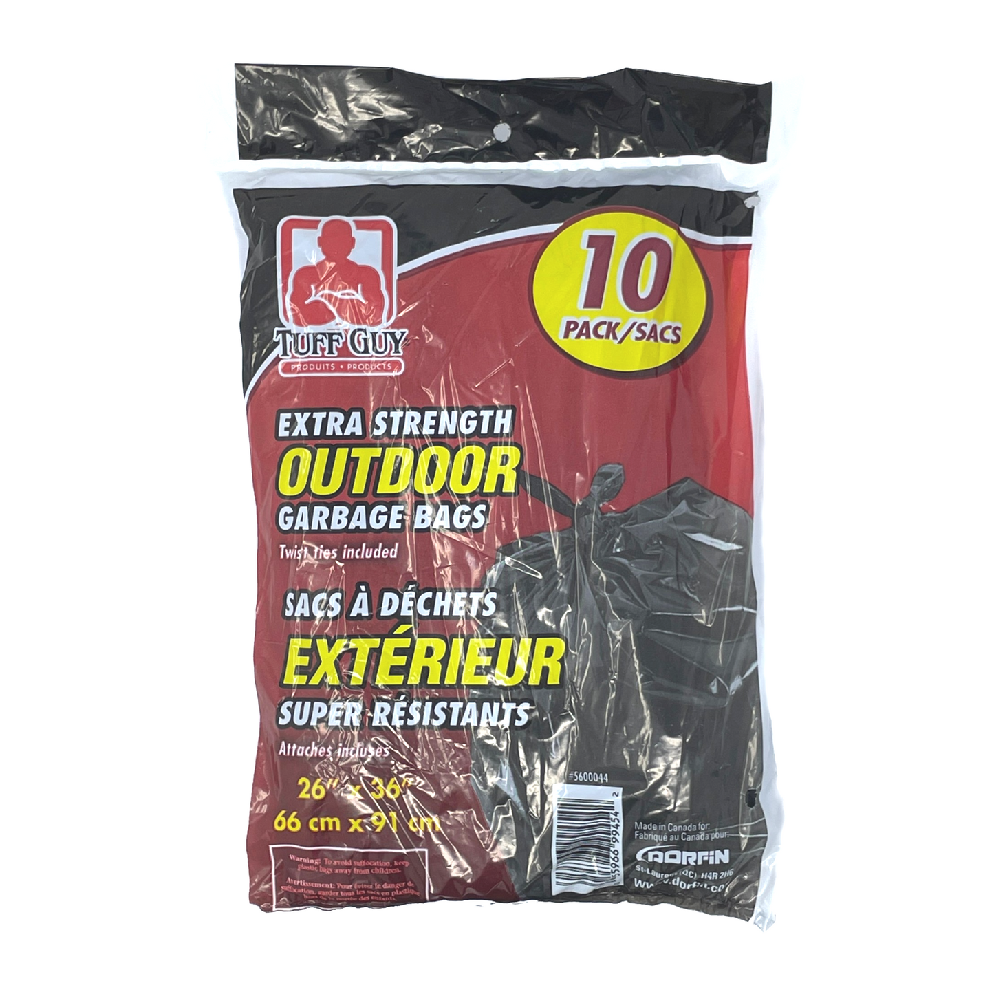 Garbage Bags, Outdoor, 77L (10 units/pack)