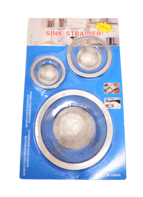 Sink Strainer, Combo, S/M/L (3 units/pack)