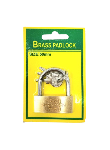 Padlock, Brass, w/ Keys (50mm)