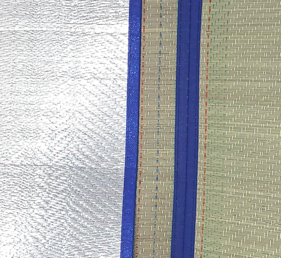 Beach Mat, Folding, Aluminum&Straw