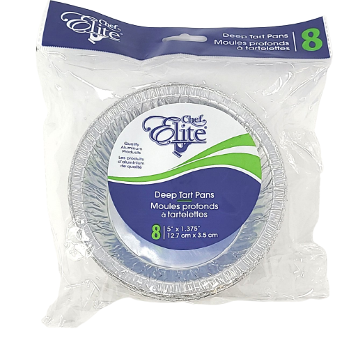 Tart Pans, Deep (8 units/pack, 5"x1.375")