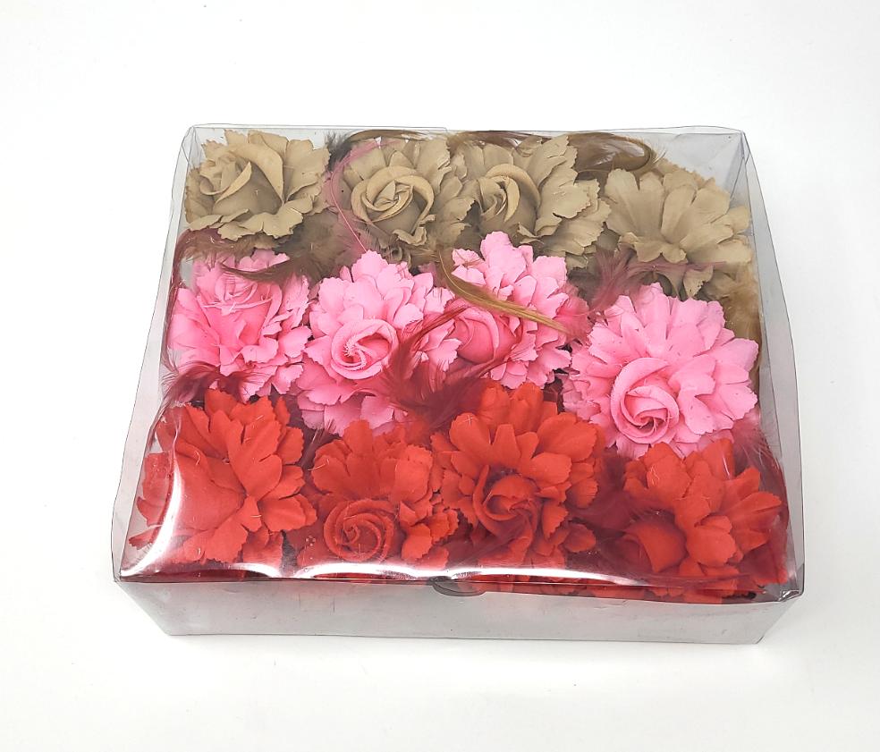 Hair Claw, Flower, (Small, Random Color)