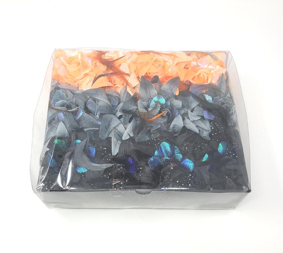 Hair Claw, Flower, (Small, Random Color)