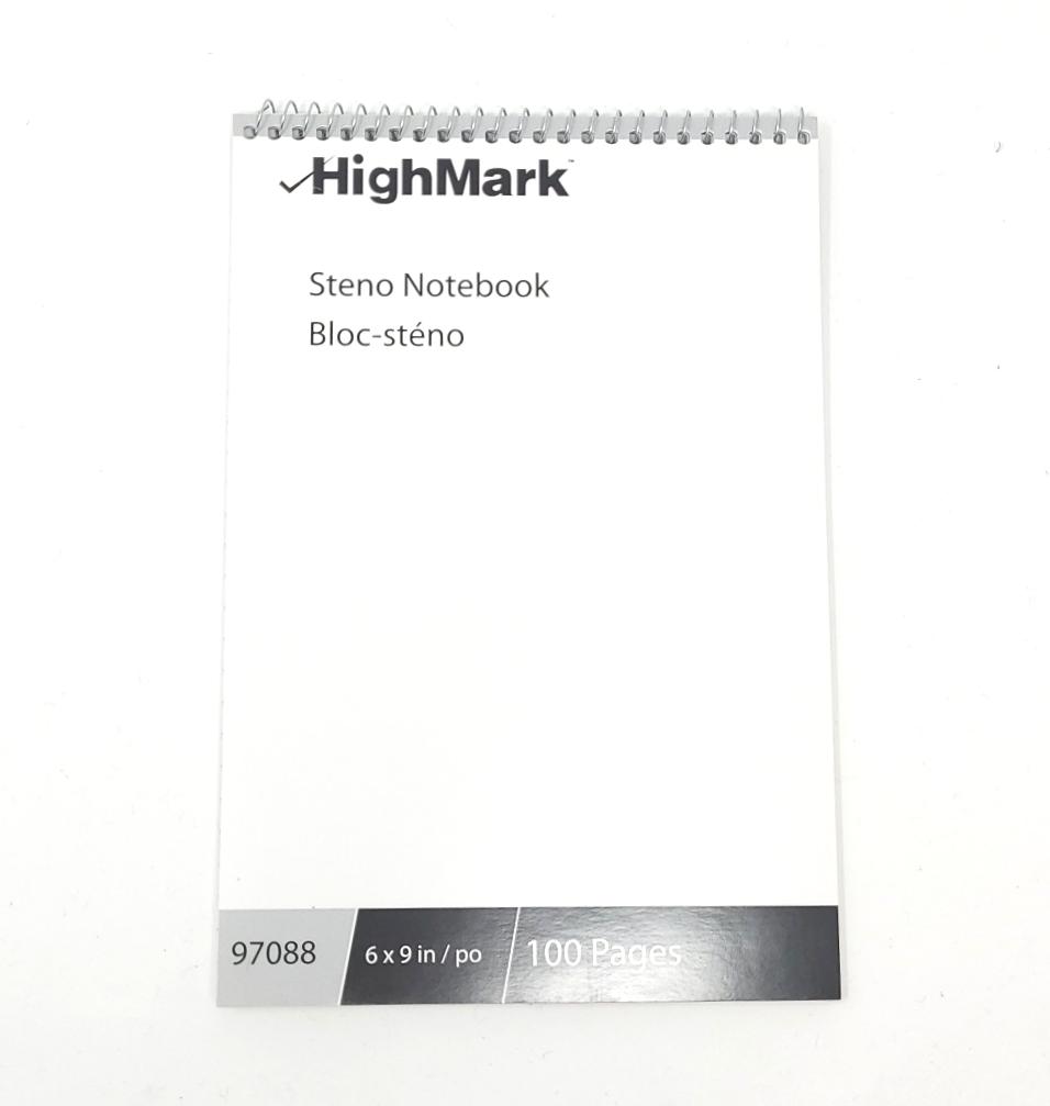 Steno Notebook, 100 pages (6" x 9")