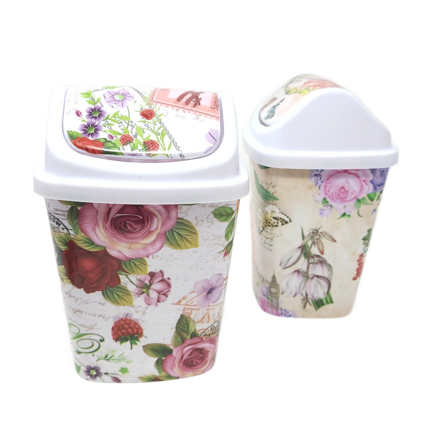 Waste Bin, w/ Swing Lid