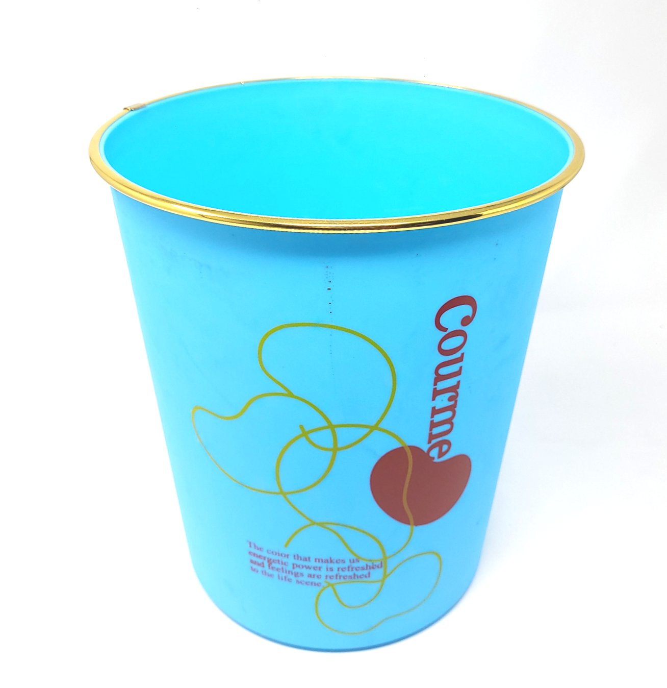 Waste Bin, No Lid (Pink/ Blue)