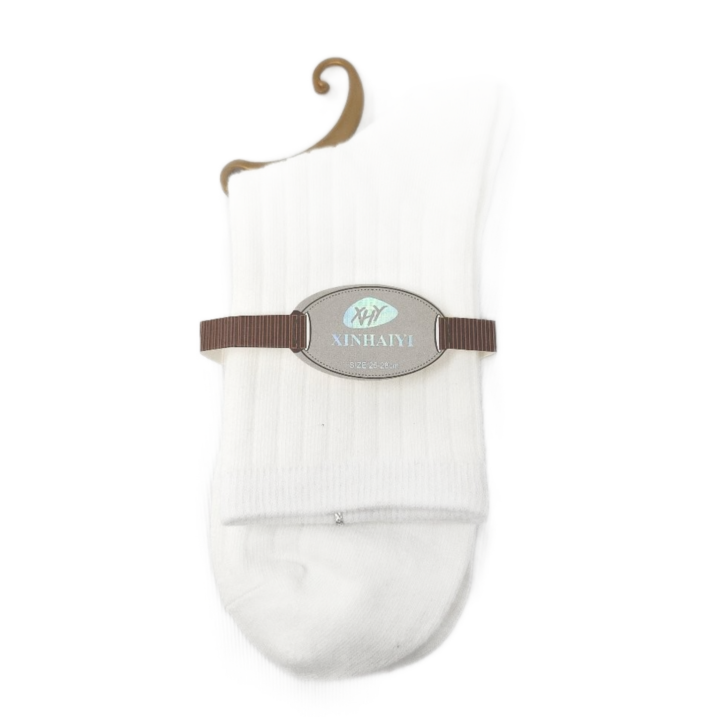 Men's Socks, White (10 pairs/pack)