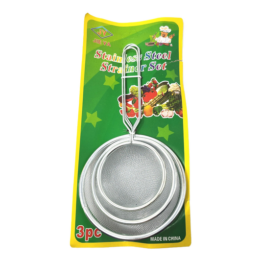 Strainer, Stainless Steel, with Handle (3 units/pack)