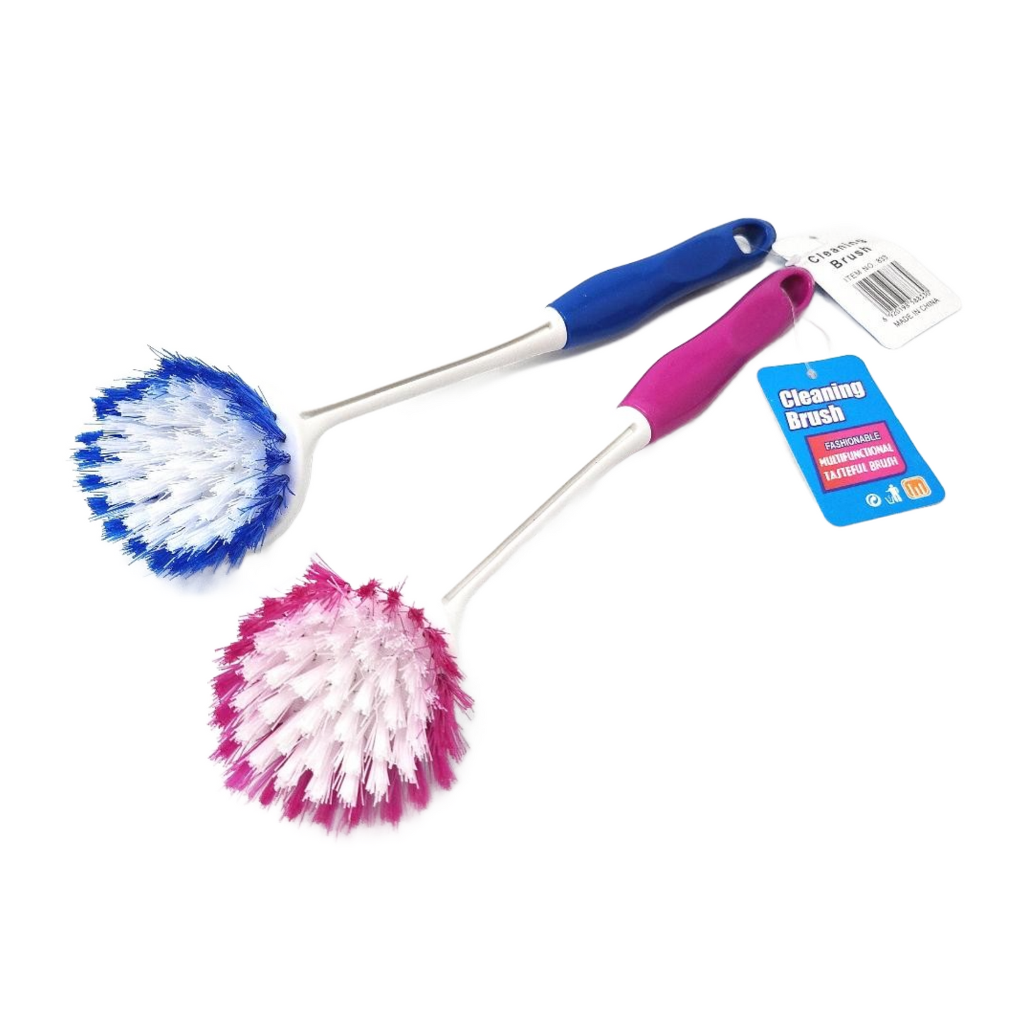 Pot Brush, Plastic (Blue, Red)