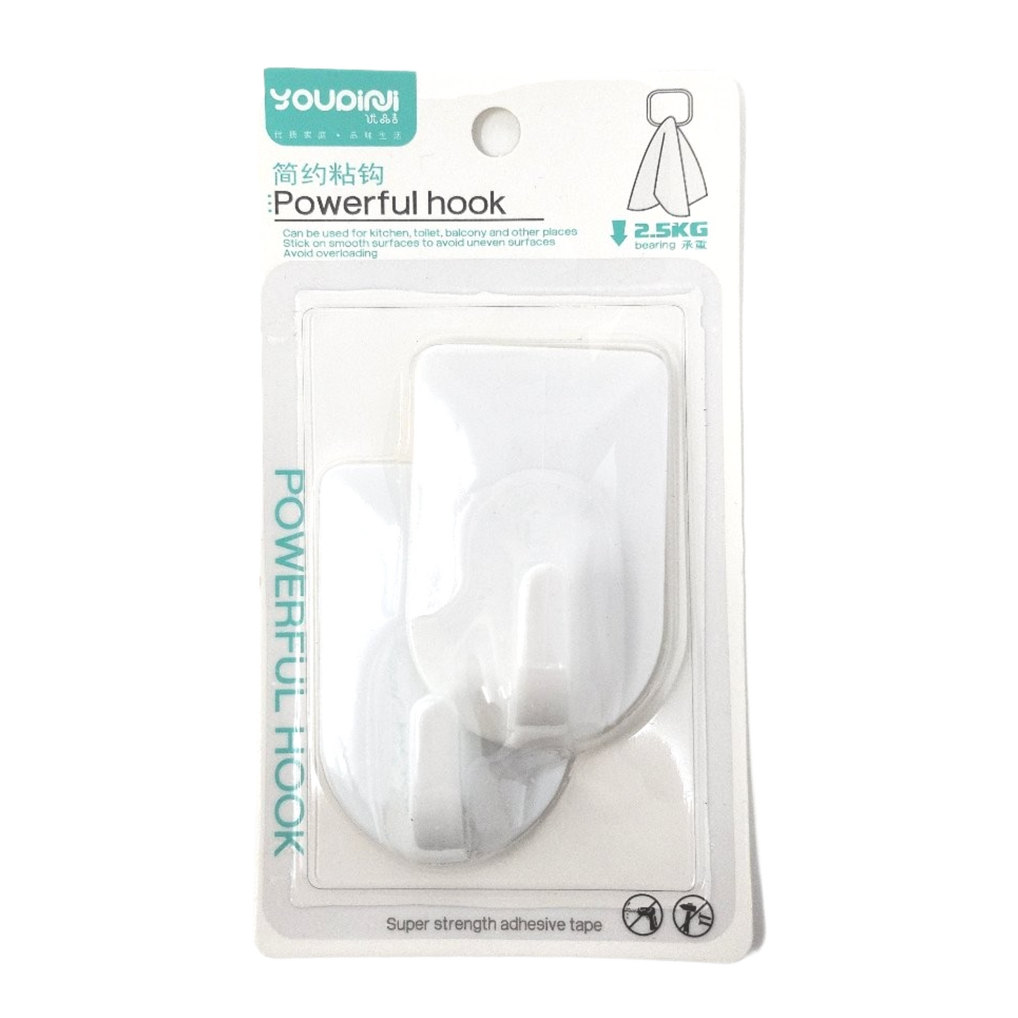Power Hook, Adhesive (Large, 2 units/pack)