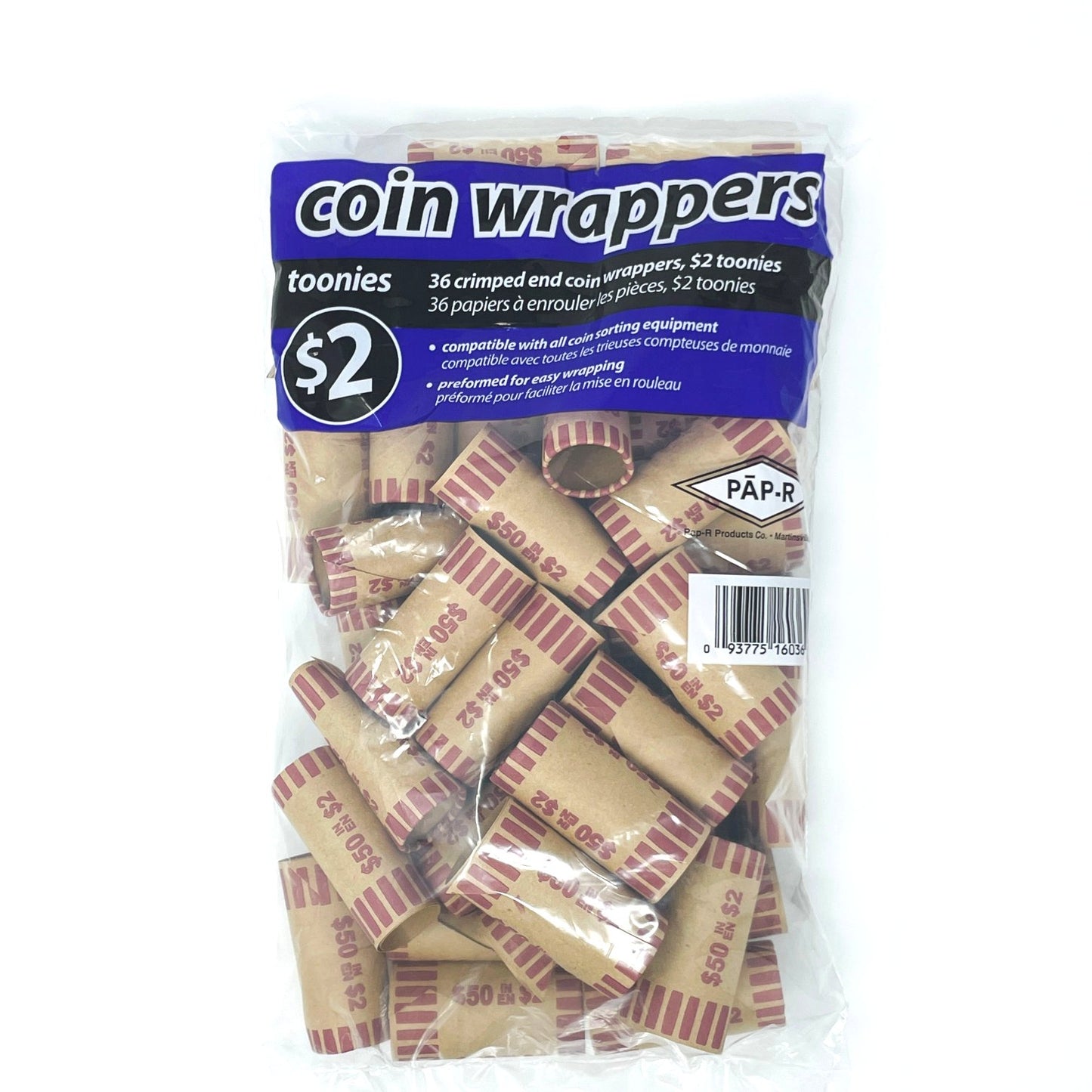 Coin Rolls, Wrapper, Paper