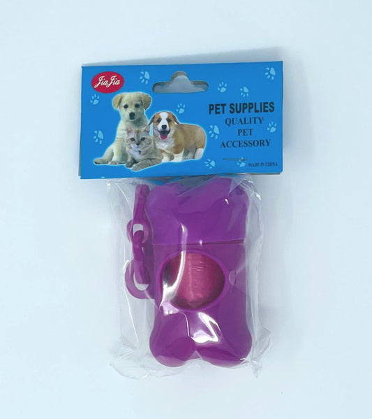 Pet Poo Bag, w/Holder (Red, Purple, Black, Blue)