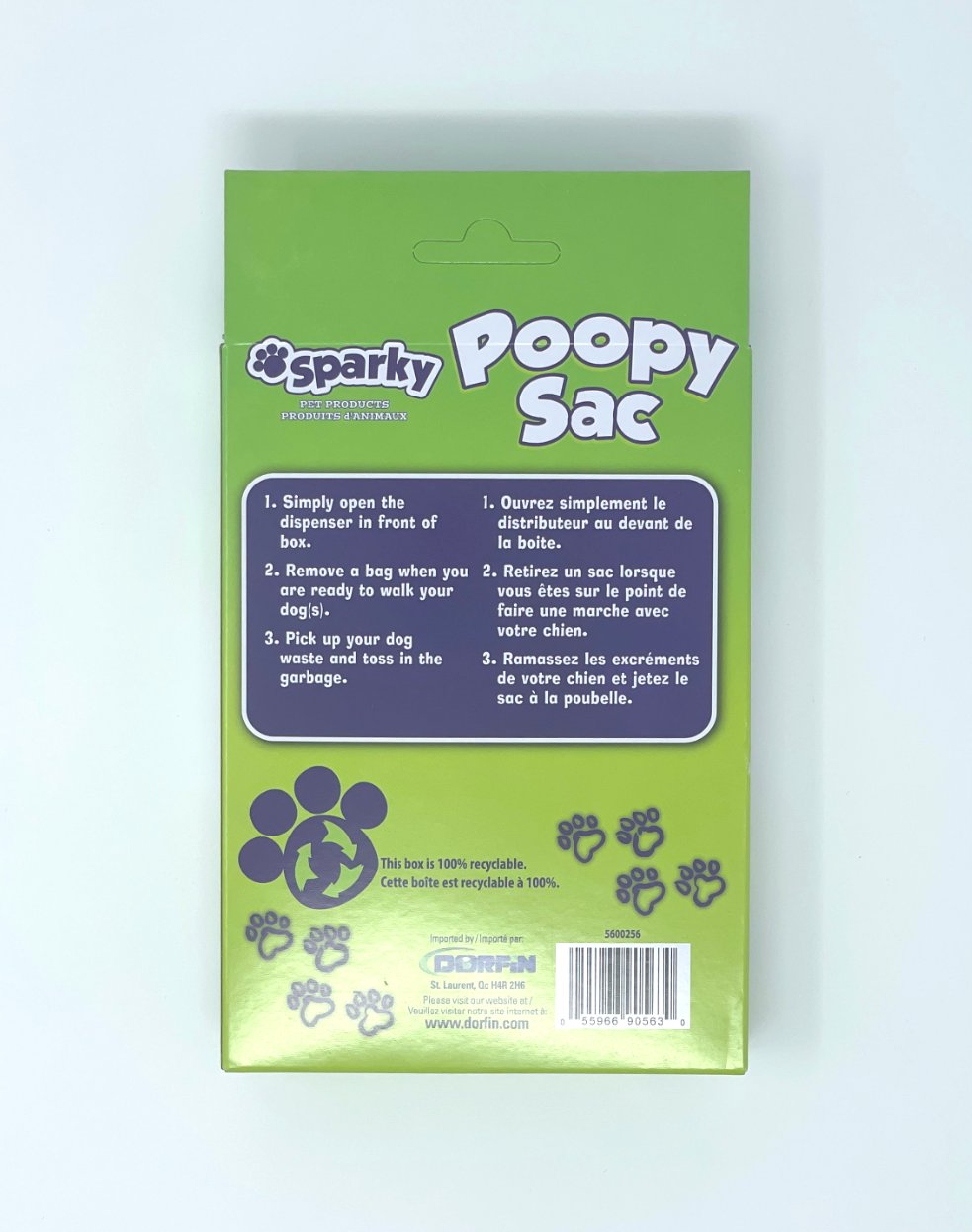 Dog Poopy Sac (Box, Vanilla Scented, 60 units/pack)