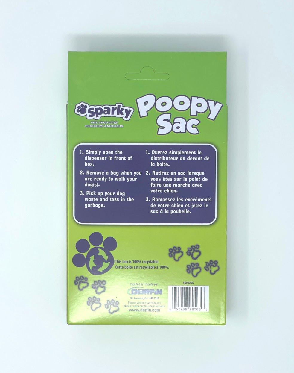 Dog Poopy Sac (Box, Vanilla Scented, 60 units/pack).