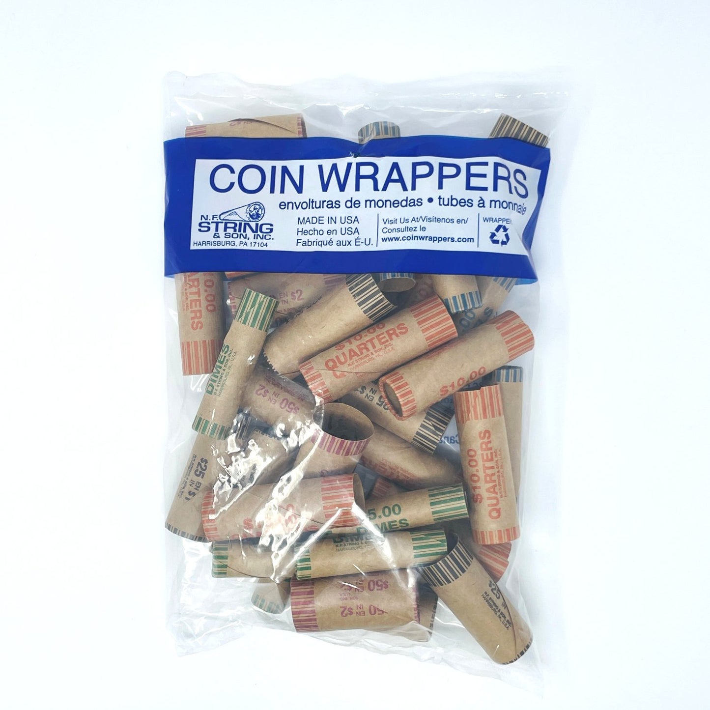 Coin Rolls, Wrapper, Paper