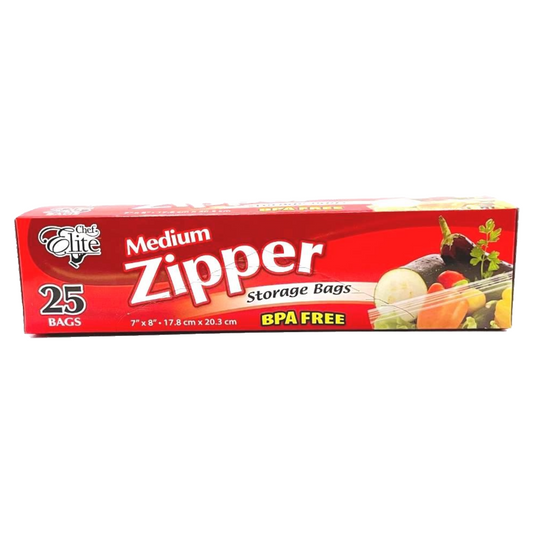 Storage Bag , Zipper (Medium, 25 units/pack)