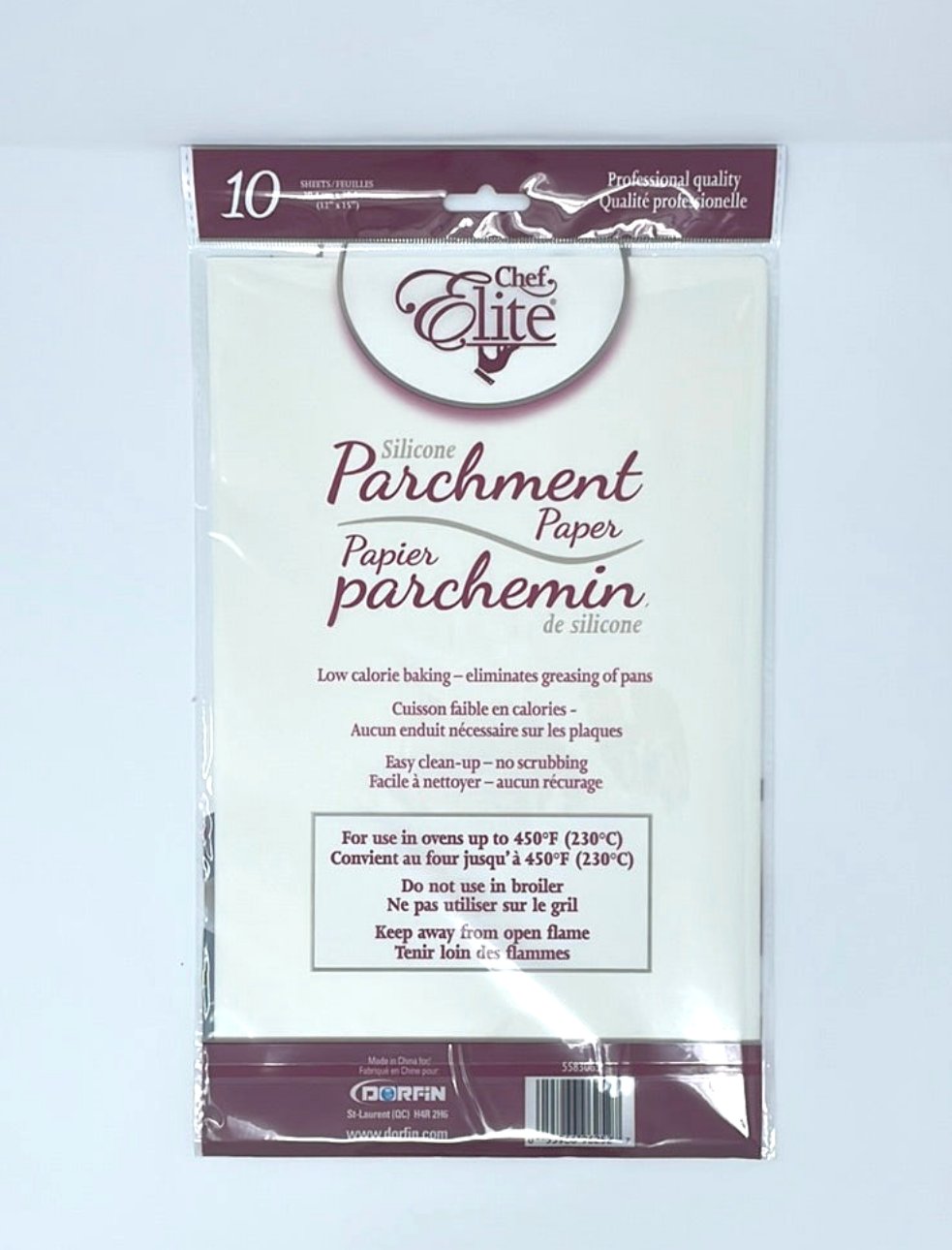 Parchment Paper (Silicone, 12" x 15", 10 units/pack)