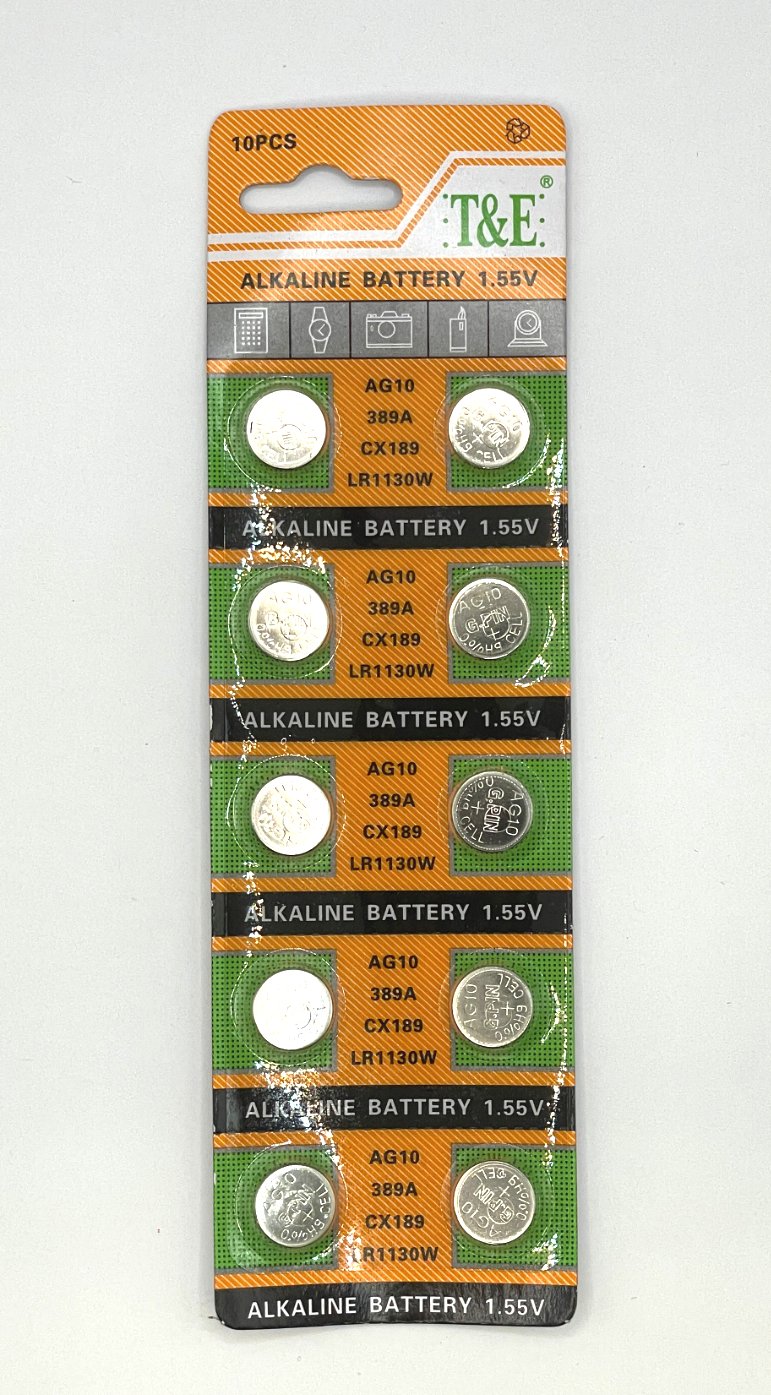 Button Battery (AG0 to AG13) (10 units/ pack)