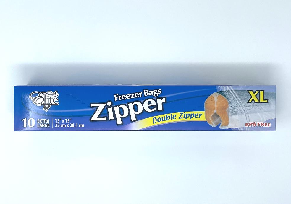Storage Bag, Freezer, Zipper (X-Large, 10 units/pack)