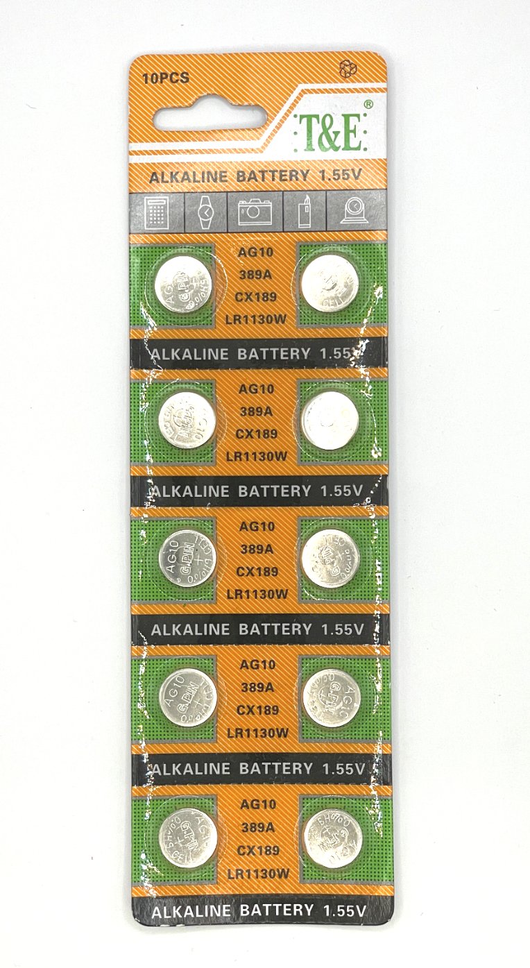 Button Battery (AG0 to AG13) (10 units/ pack)
