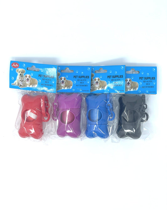Pet Poo Bag, w/Holder (Red, Purple, Black, Blue)
