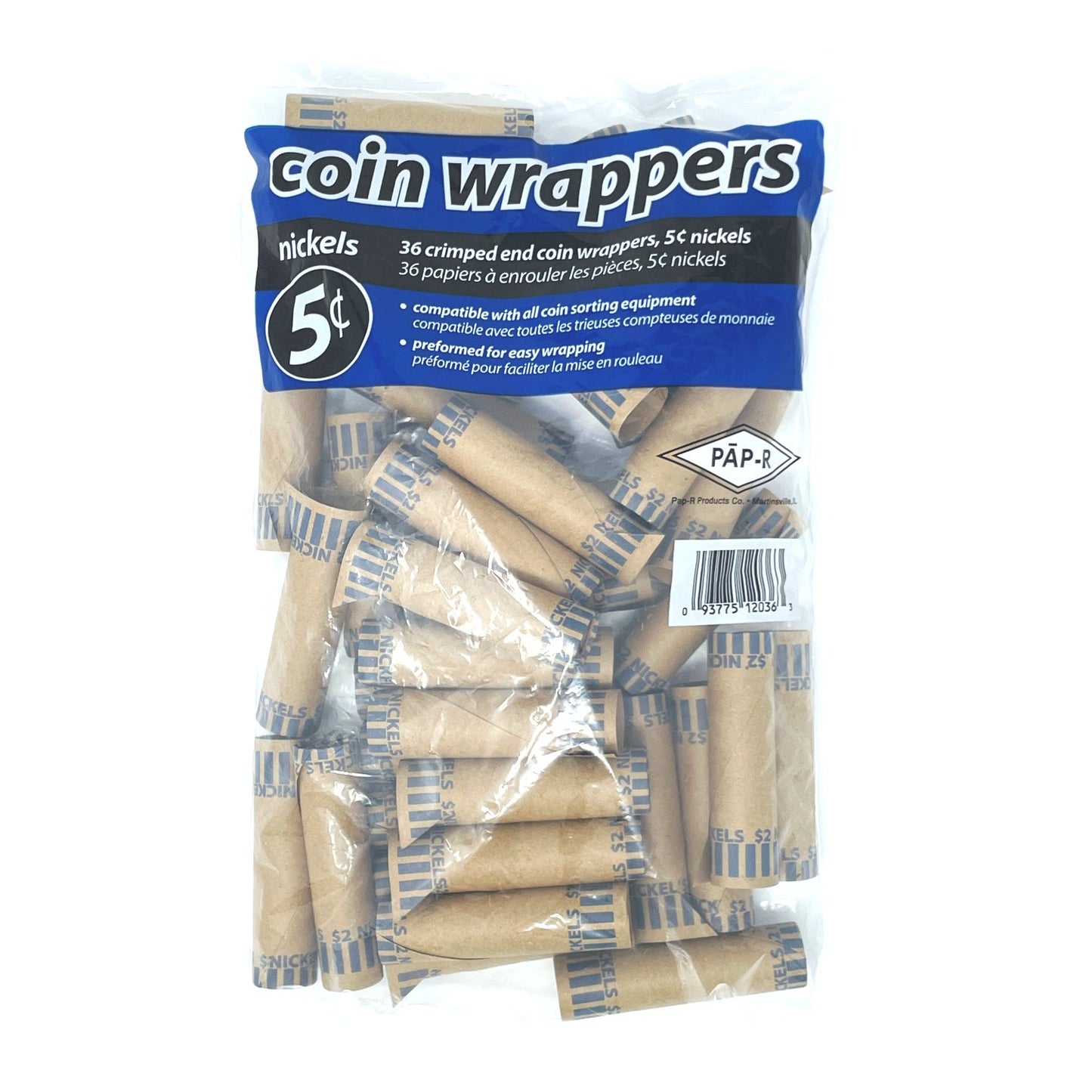 Coin Rolls, Wrapper, Paper