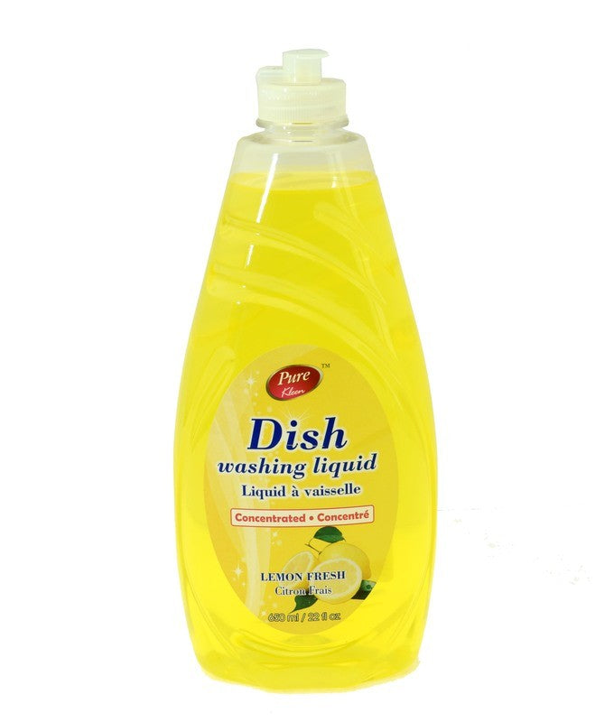 Dish Liquid Soap (650ml) - Pure Kleen - Lemon Fresh