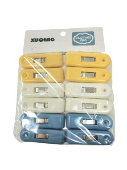 Cloth Peg, Plastic, Large (12 units/pack)