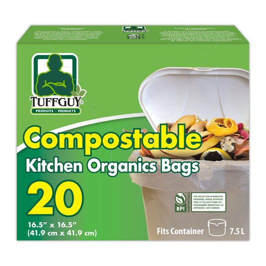 Garbage Bag, Composable, 7.5L (20 units/pack)