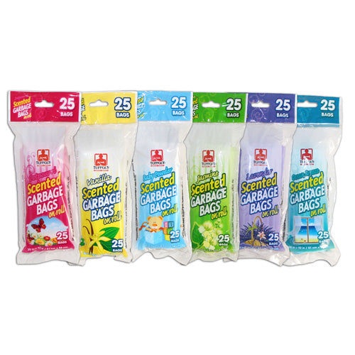 Scented Garbage Bags – 20″ x 22″ – Assorted Scents – 25Pk