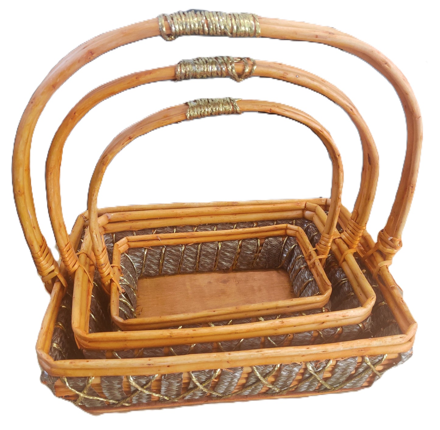 Basket, Set of 3, Bamboo