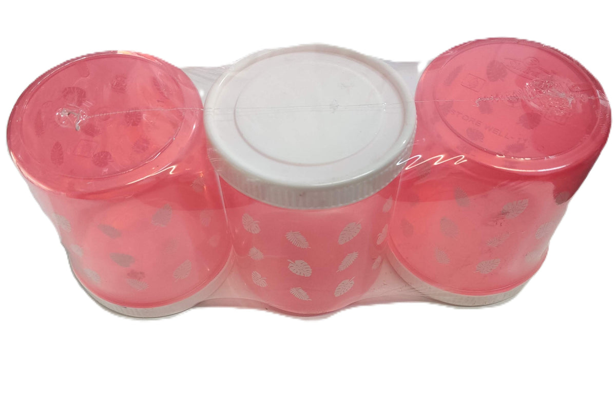 Plastic Container, 3 Units