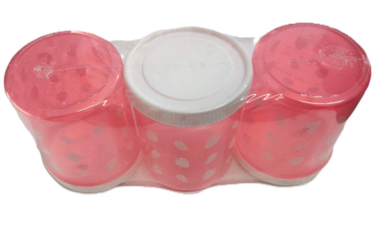Plastic Container, 3 Units