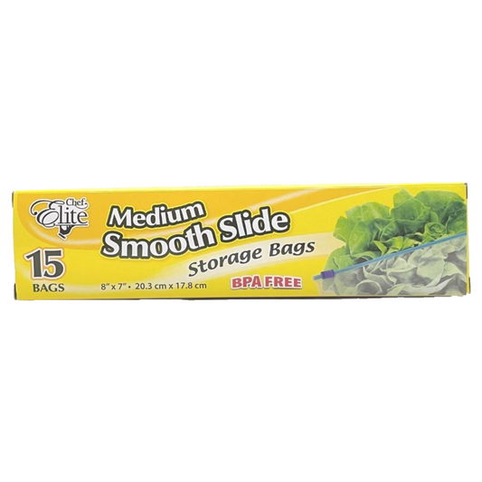 Storage Bag, Smooth Slide (Medium, 15 units/pack)