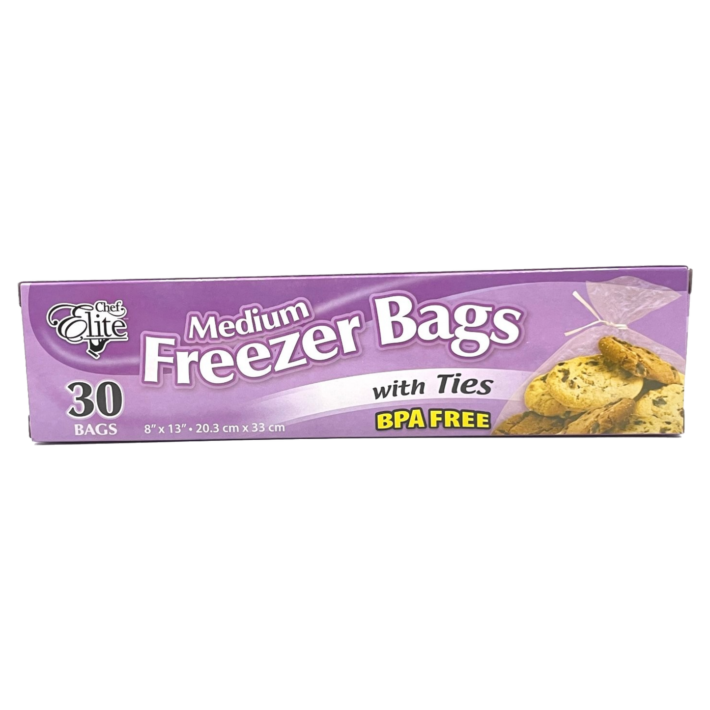 Storage Bag, Freezer, w/ Ties (Medium, 30 units/pack)