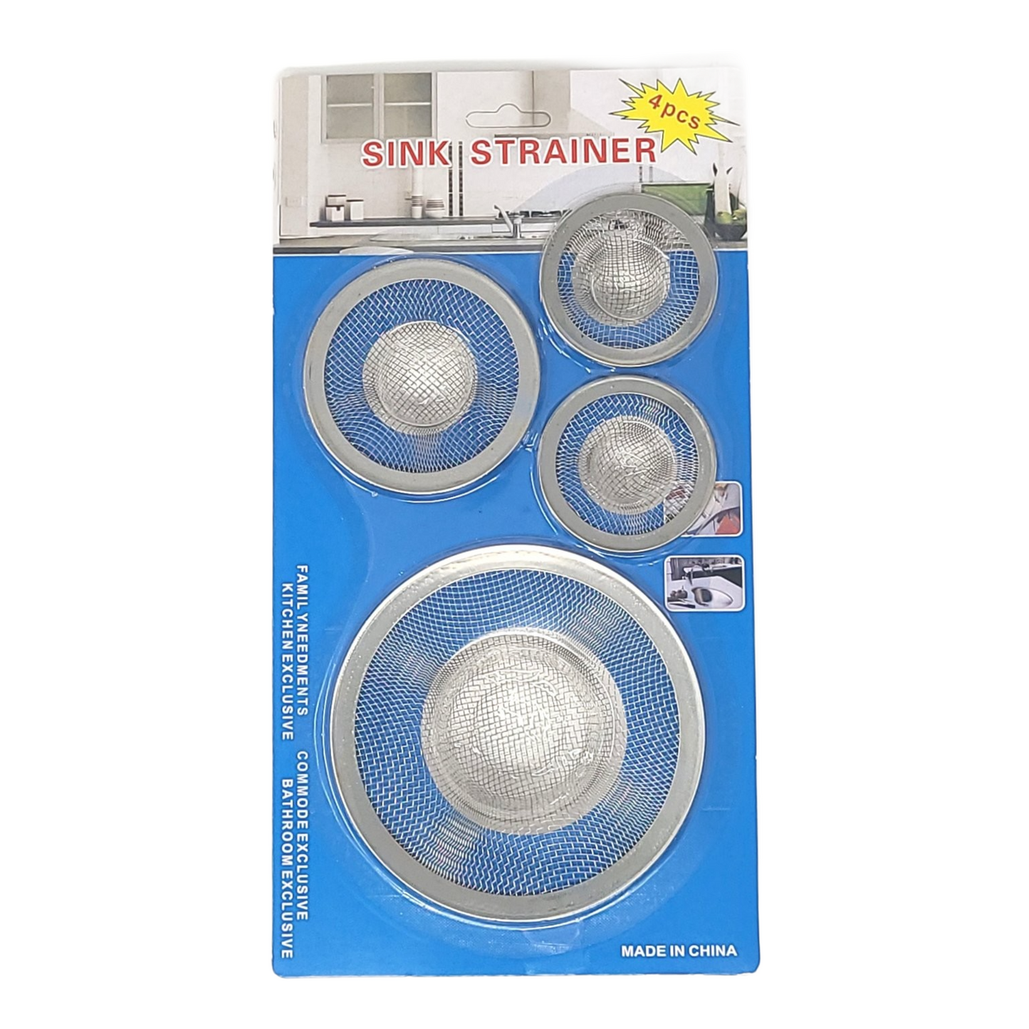 Sink Strainer, Combo, S/M/L (4 units/pack)