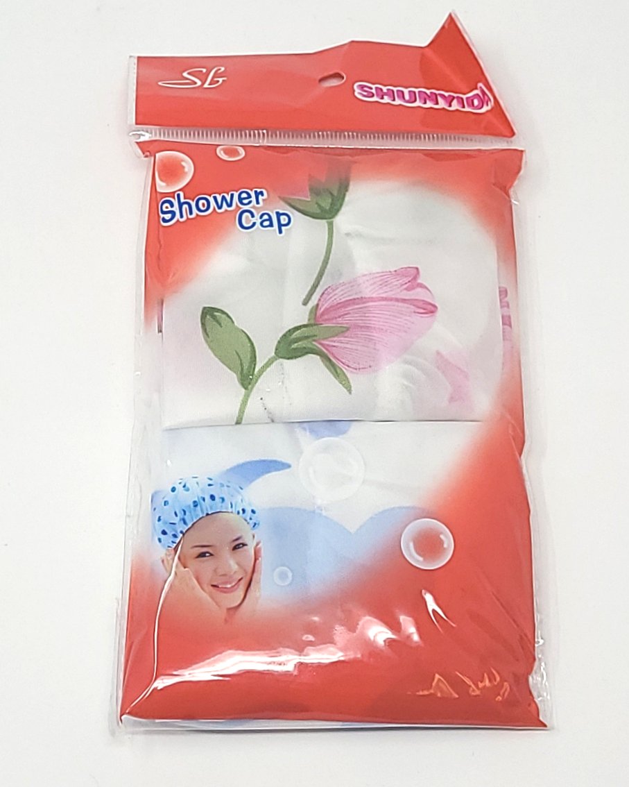 Shower Cap, PVC, G/Q (2 units/pack)