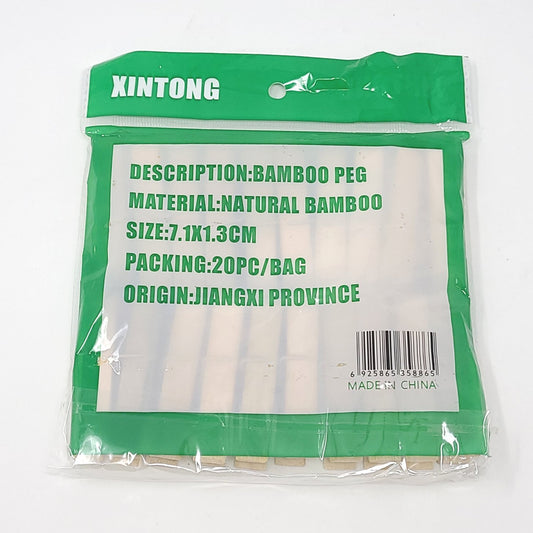 Cloth Peg, Bamboo (20 units/pack)