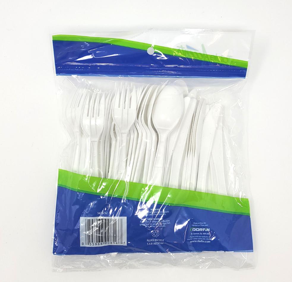 Plastic Cutlery, Assorted, Disposable (48units/pack)