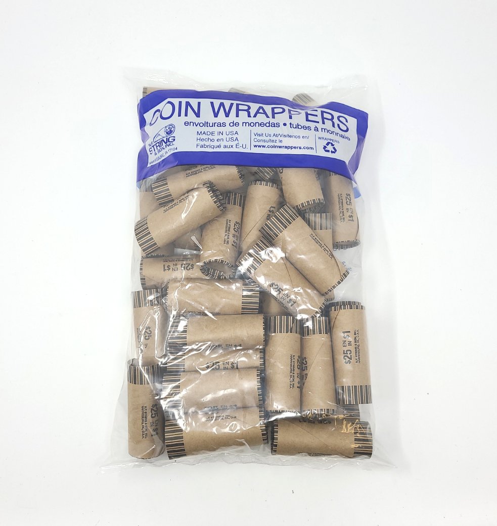 Coin Rolls, Wrapper, Paper