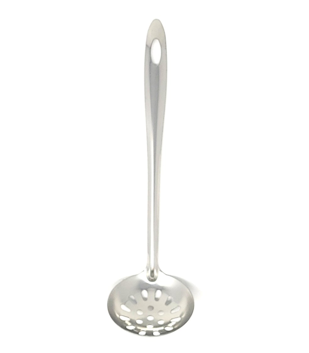 Soup Scoop, w/hole,  Stainless Steel,