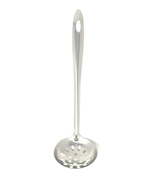 Soup Scoop, w/hole,  Stainless Steel,