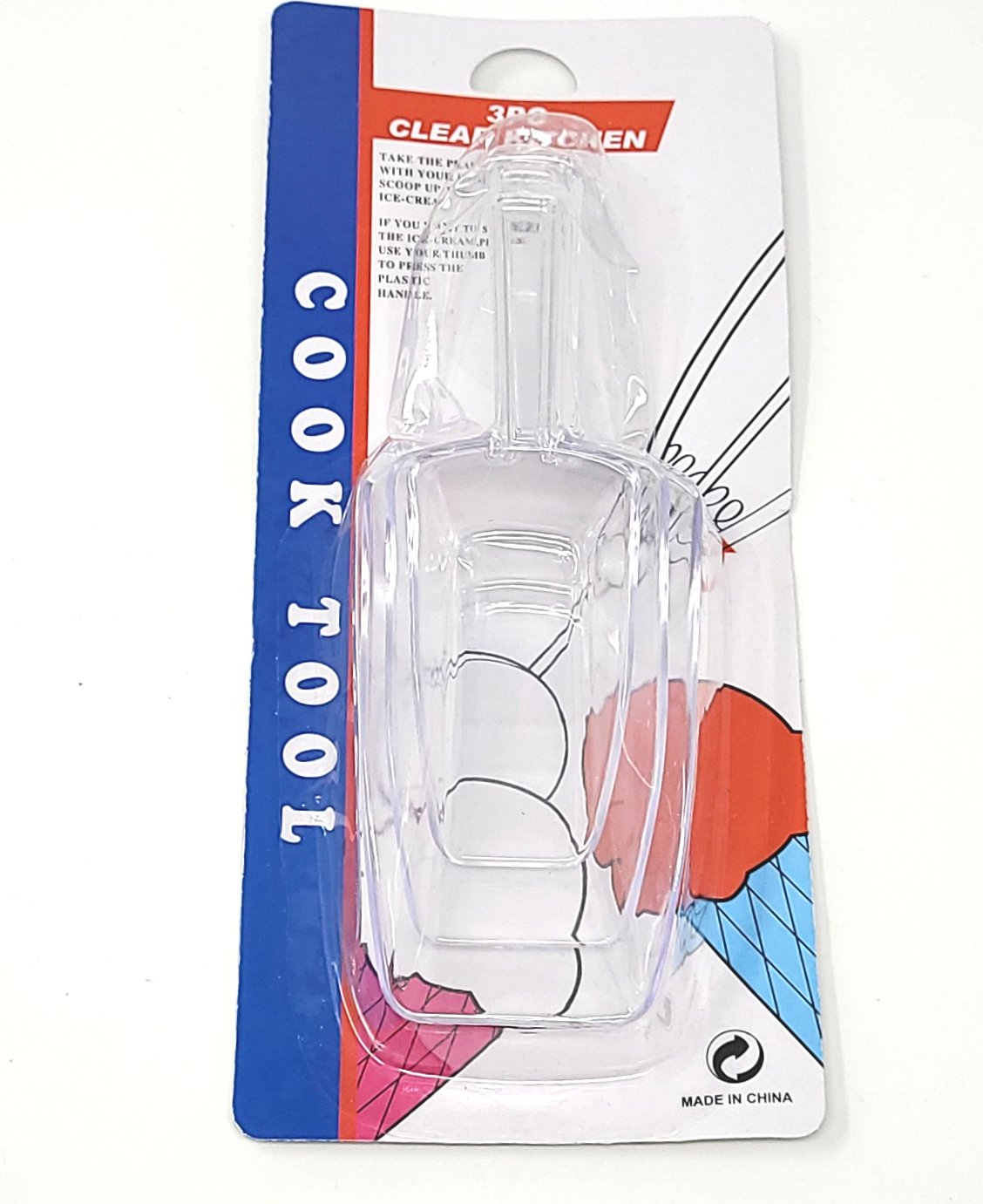 Scoop, Plastic, Clear (3units/pack)