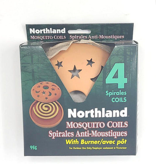 Mosquito Coil, w/Burner (4 Coils/pack)