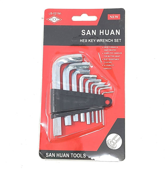 Hex Key, 9 Set