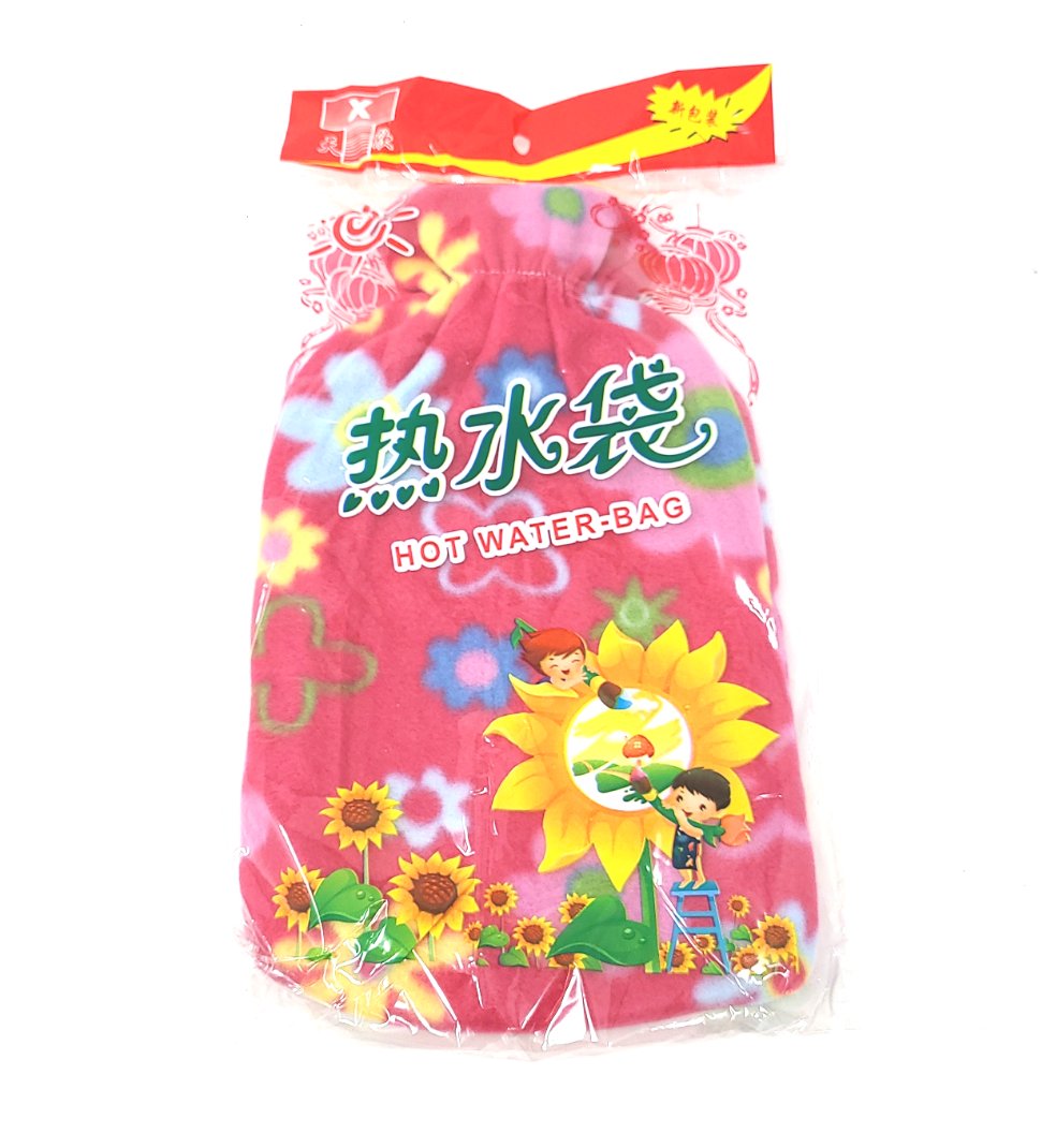 Hot Water Bag , with Cover (Random Pattern, 2L)